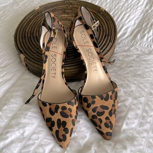 Cheetah print pumps